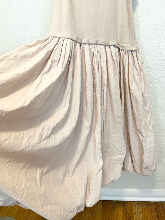 Free People Dress Midi Cream Lilly Bubble Hem Small S - Picture 9 of 11